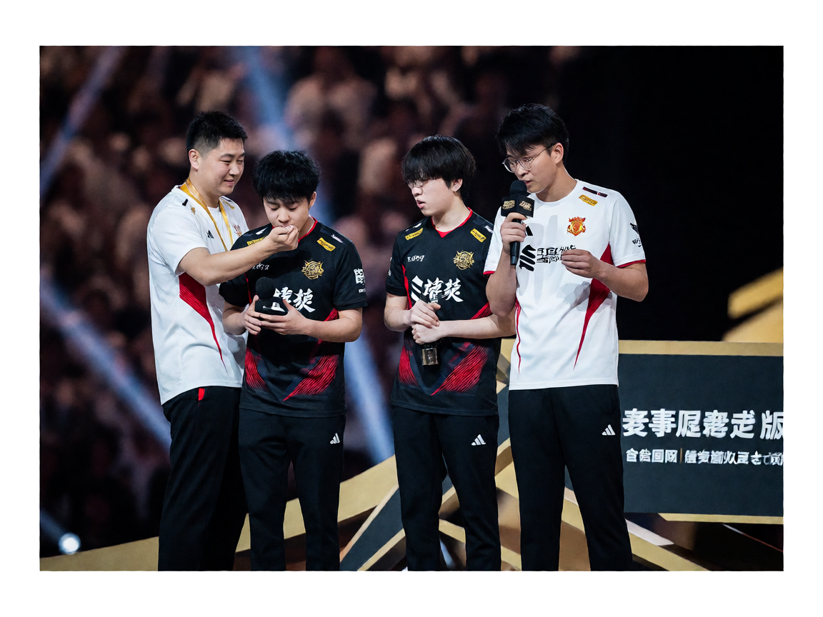 电竞比赛颁奖现场，678体育电竞赛事配图